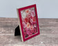 Isaac Jacobs Bright Pink and Silver Photo Frame, 4 x 6