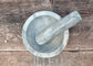 Light Grey Marble Mortar and Pestle