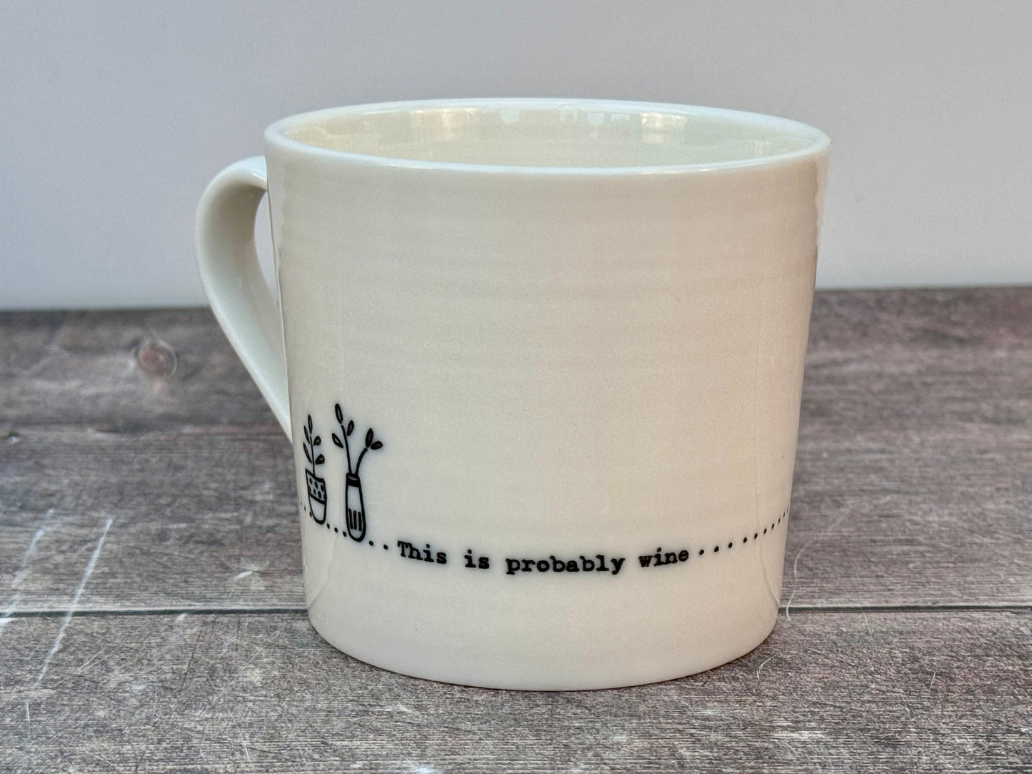 White ‘This is probably wine’ Mug