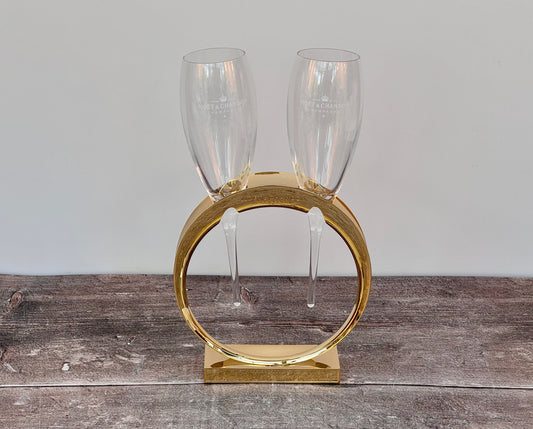 Moet and Chandon Exquisite Wedding Band Champagne Glasses