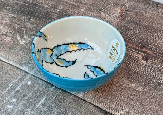 Tokyo Design Studio Blue Crab Patterned Small Bowl, 11cm