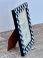 Natalini Blue Checkerboard Border Photo Frame 4 x 6