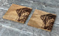 Set of 2 Oak Labrador Coasters