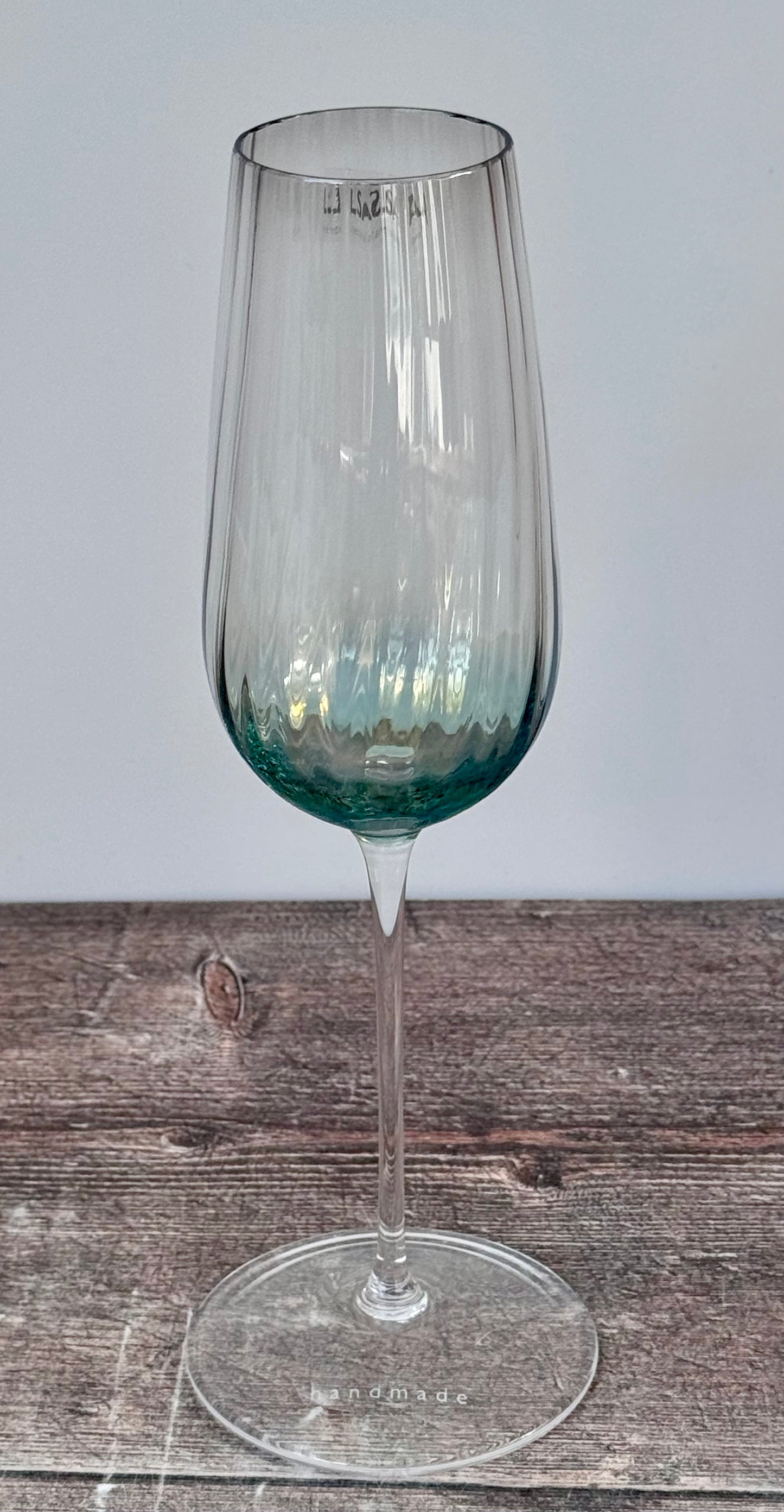 LSA Dusk Green Champagne Flutes, Set of 2