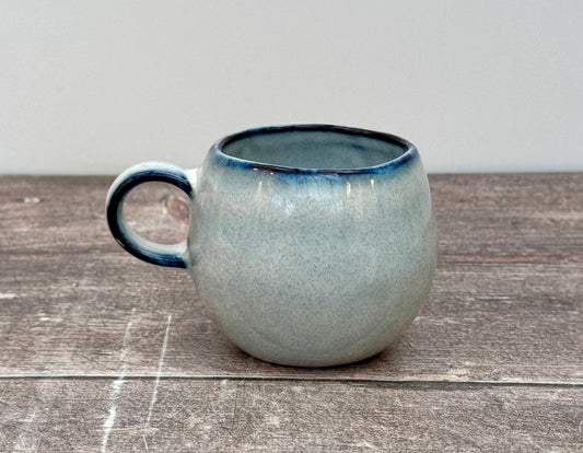 Blue Stoneware Espresso Mug