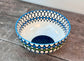 Blue, Green and White Patterned Cereal Bowl, 15.5cm