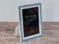 Beltrami Blue and White Border Photo Frame 4 x 6