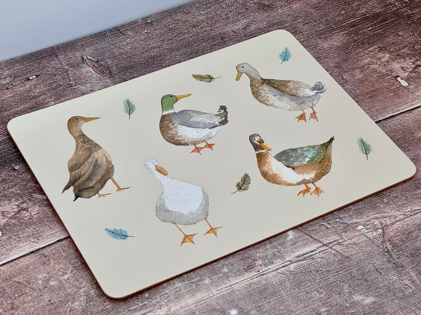 Cream Duck Design Placemat (sold individually)