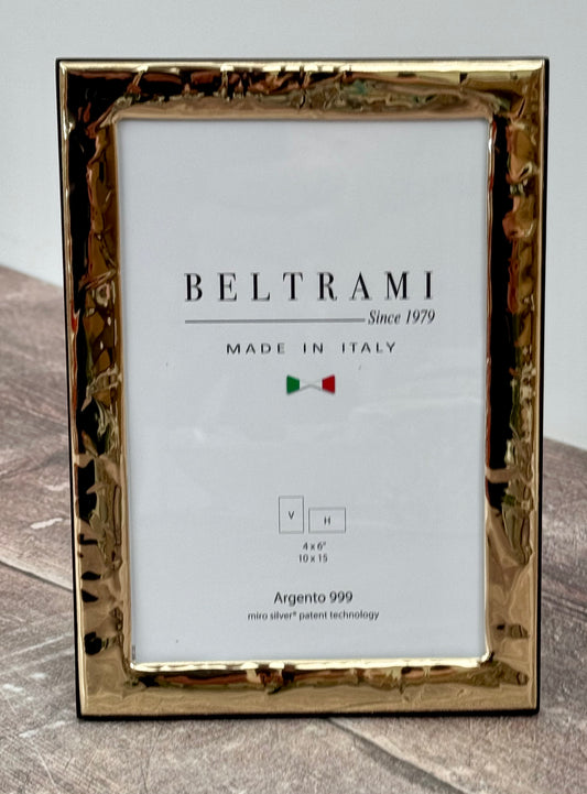 Beltrami Gold Tone Patterned Border Photo Frame 4 x 6