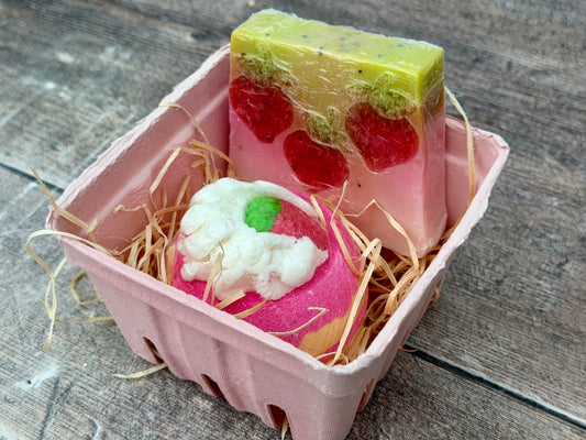 I Pick You Strawberry Bath Bomb and Soap