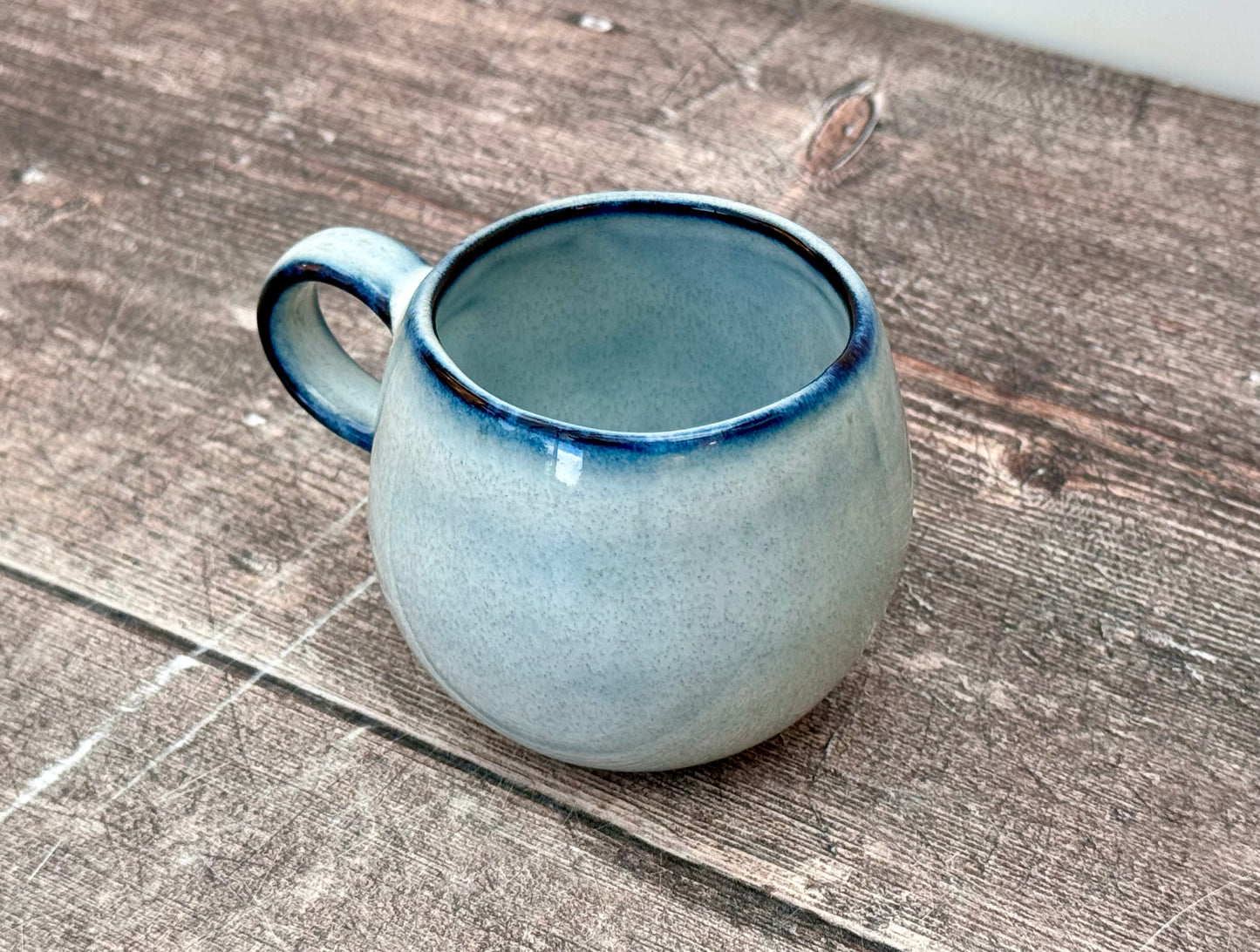 Blue Stoneware Espresso Mug