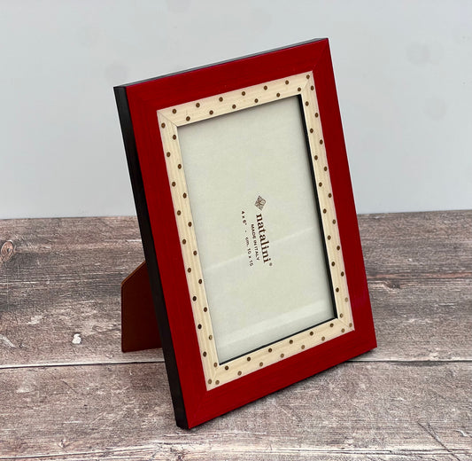 Natalini Red Polka Dot Photo Frame 4 x 6