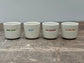 Set of 4 ‘what came first the chicken or the egg’ Egg Cups