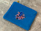 Small Blue Octopus Beaded Purse