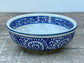 Blue and White Leaf Patterned Small Bowl, 13cm