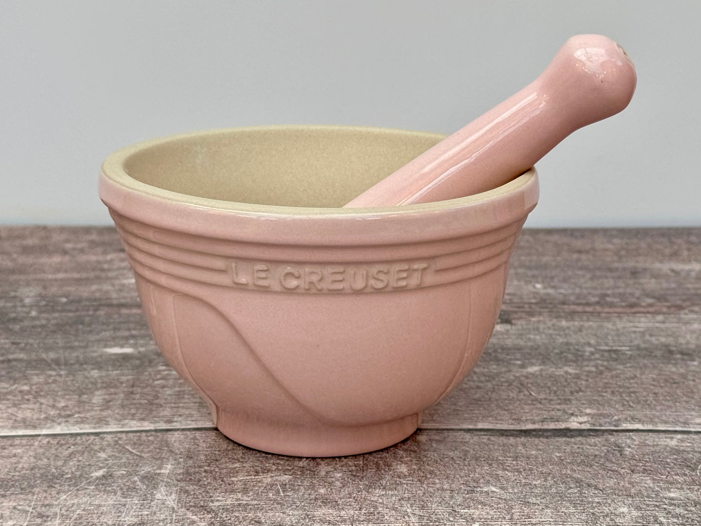 Le Creuset Pale Pink Pestle and Mortar