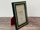 Natalini Dark Green and Pearl Effect Border Photo Frame 4 x 6