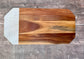 Marble and Acacia Wood Cheese/Serving Board