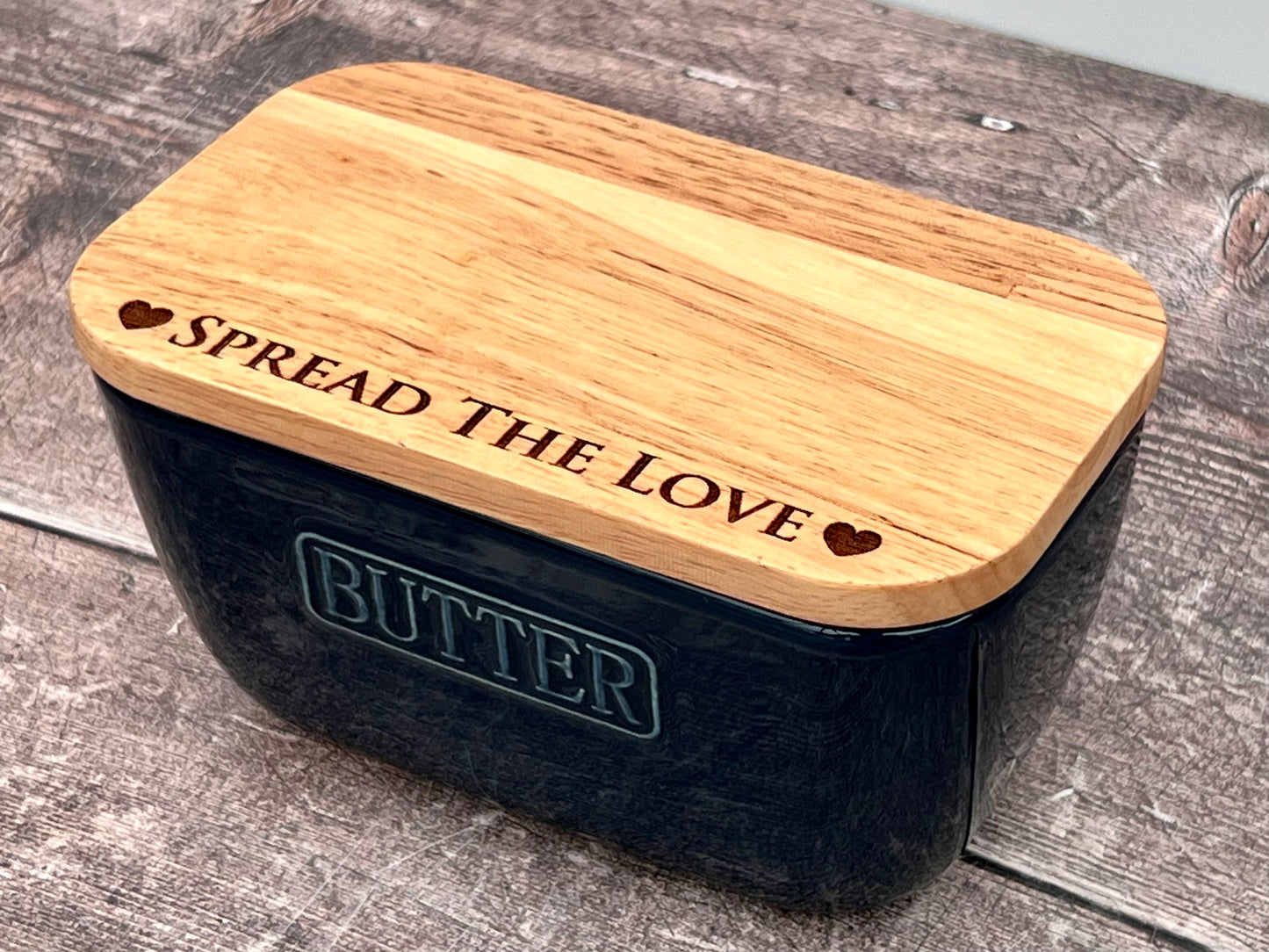 Spread the Love Blue Butter Dish