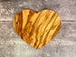 Olive Wood Heart Shaped Serving/Cheese/Chopping Board, 19cm