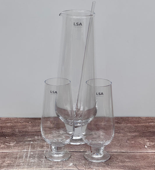 LSA Rum Jug and Glasses