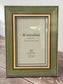 Natalini Green with Wide Chequered Border Photo Frame 4 x 6