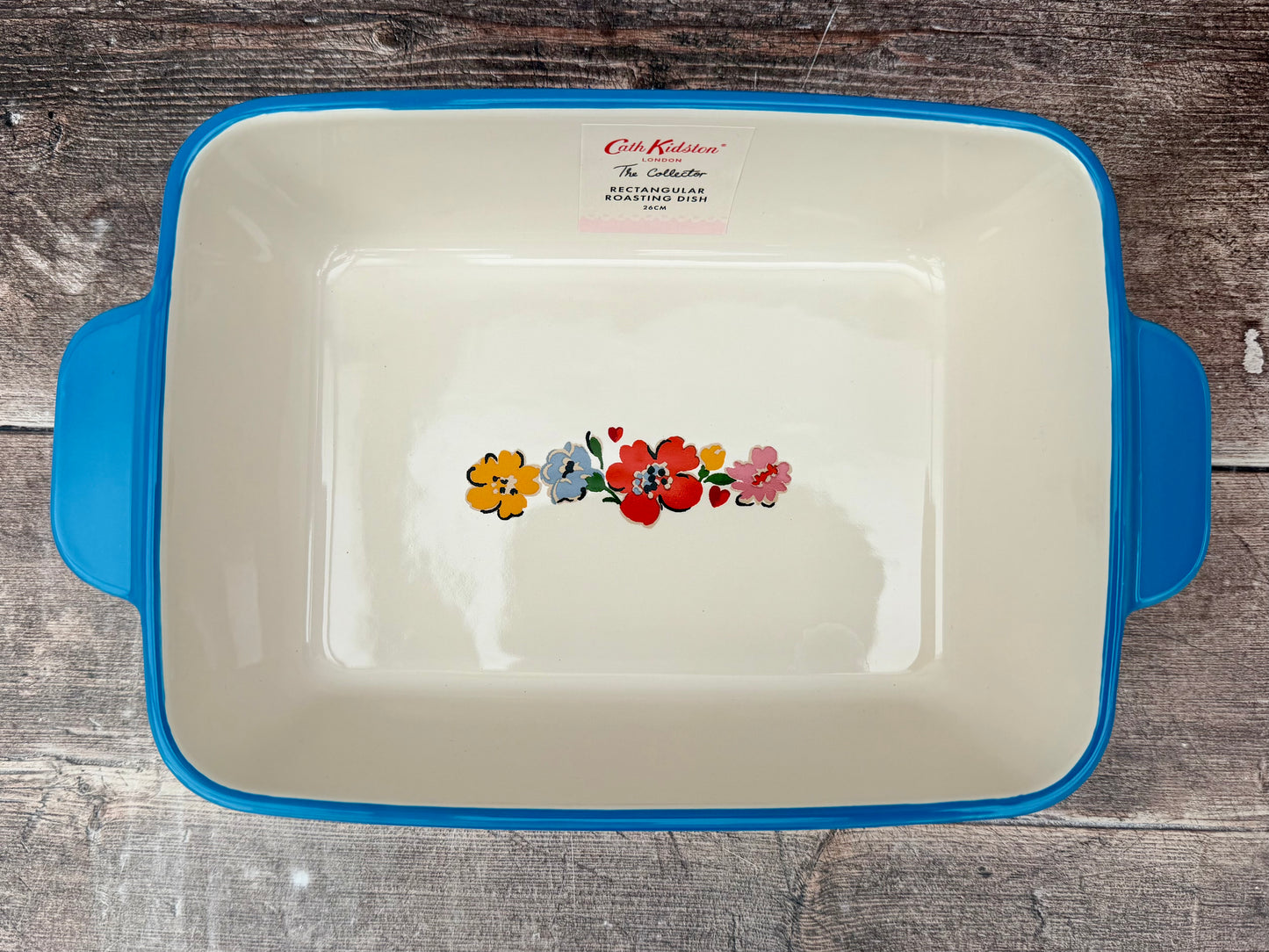 Cath Kidston Flower Patterned Rectangular Baking Dish, 21.5cm