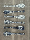 Tokyo Design Studio Flora Japonica Blue 6 Spoon Set