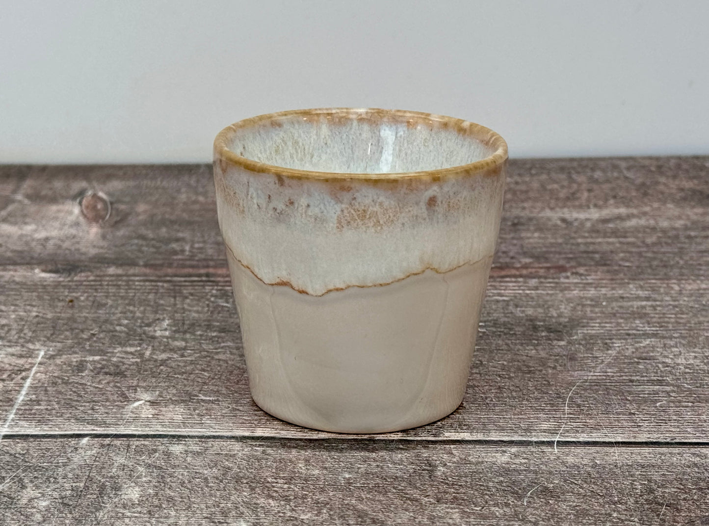 White Patterned Espresso Cup