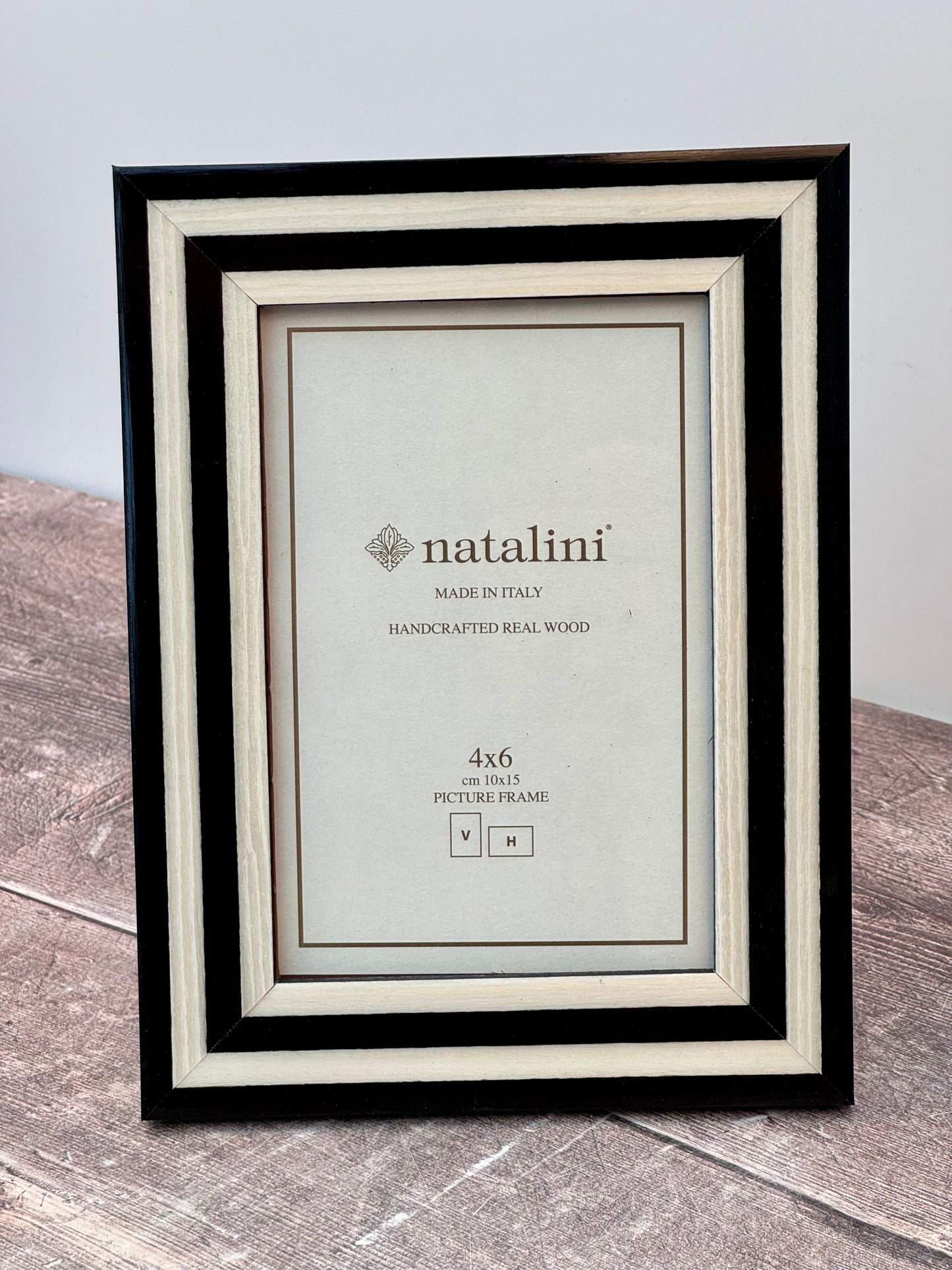 Natalini Black and White Photo Frame 4 x 6