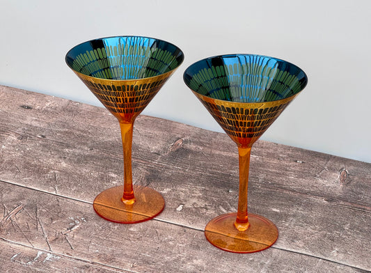 2 Fiesta Cocktail Glasses