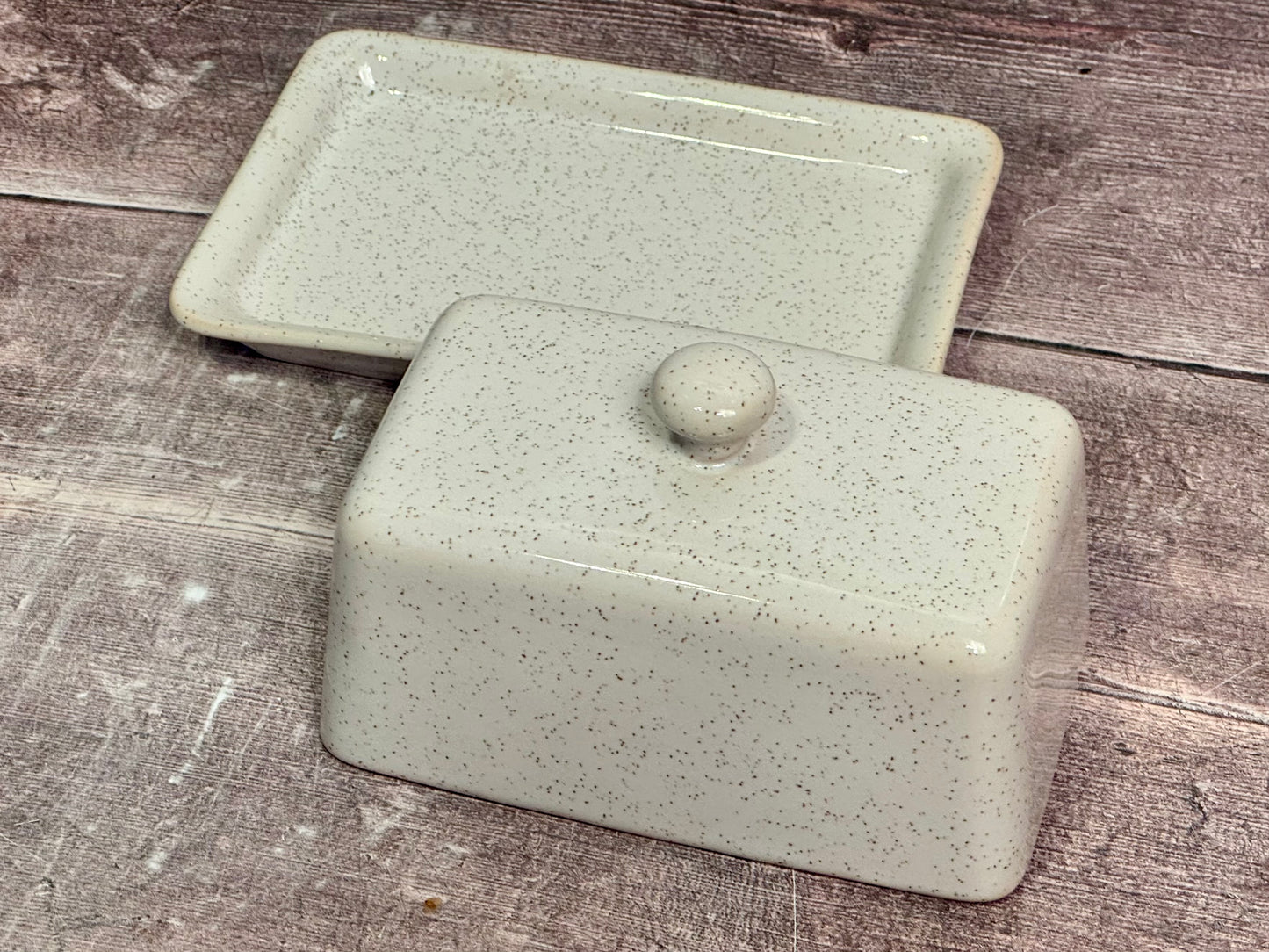 Scandi Home Cream Butter Dish