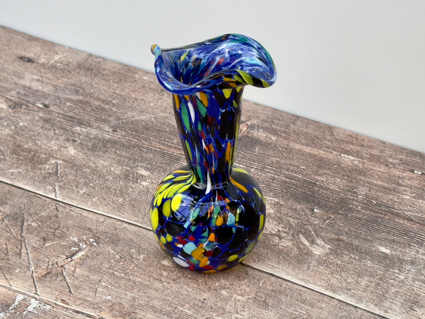 Small Handmade Murano Glass Vase, Design 16