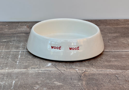 Dog Bowl ‘Woof Woof’