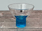 Pair of Light Blue Base Cocktail Saucer/Glasses