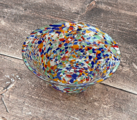 Small Handmade Murano Glass Bowl, Design 4