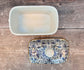 William Morris Purple Lodden Floral Patterned Butter Dish