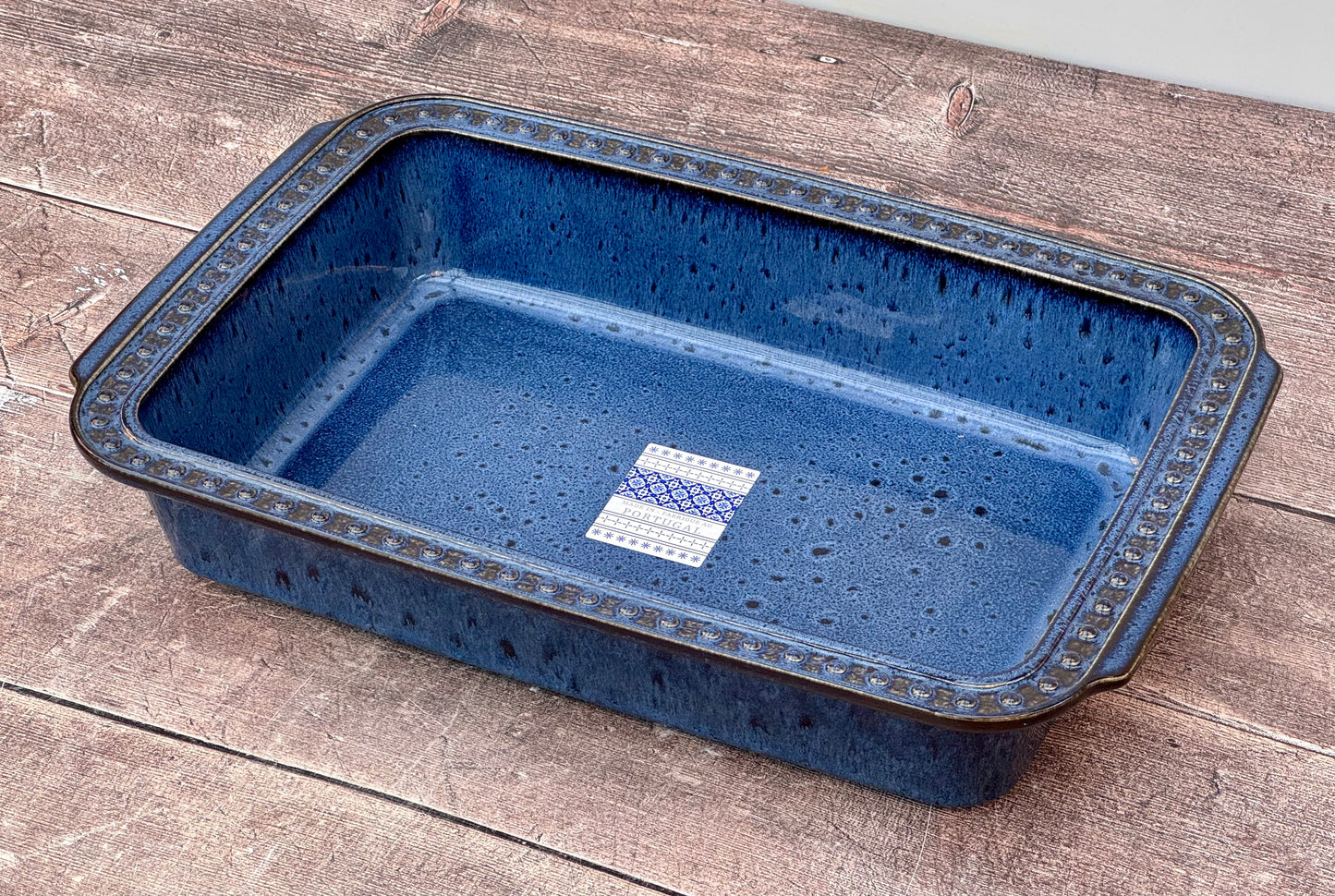 Blue Rectangular Baking Dish, 33.5cm