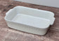 White Dot Pattern Rectangular Baking Dish, 27cm