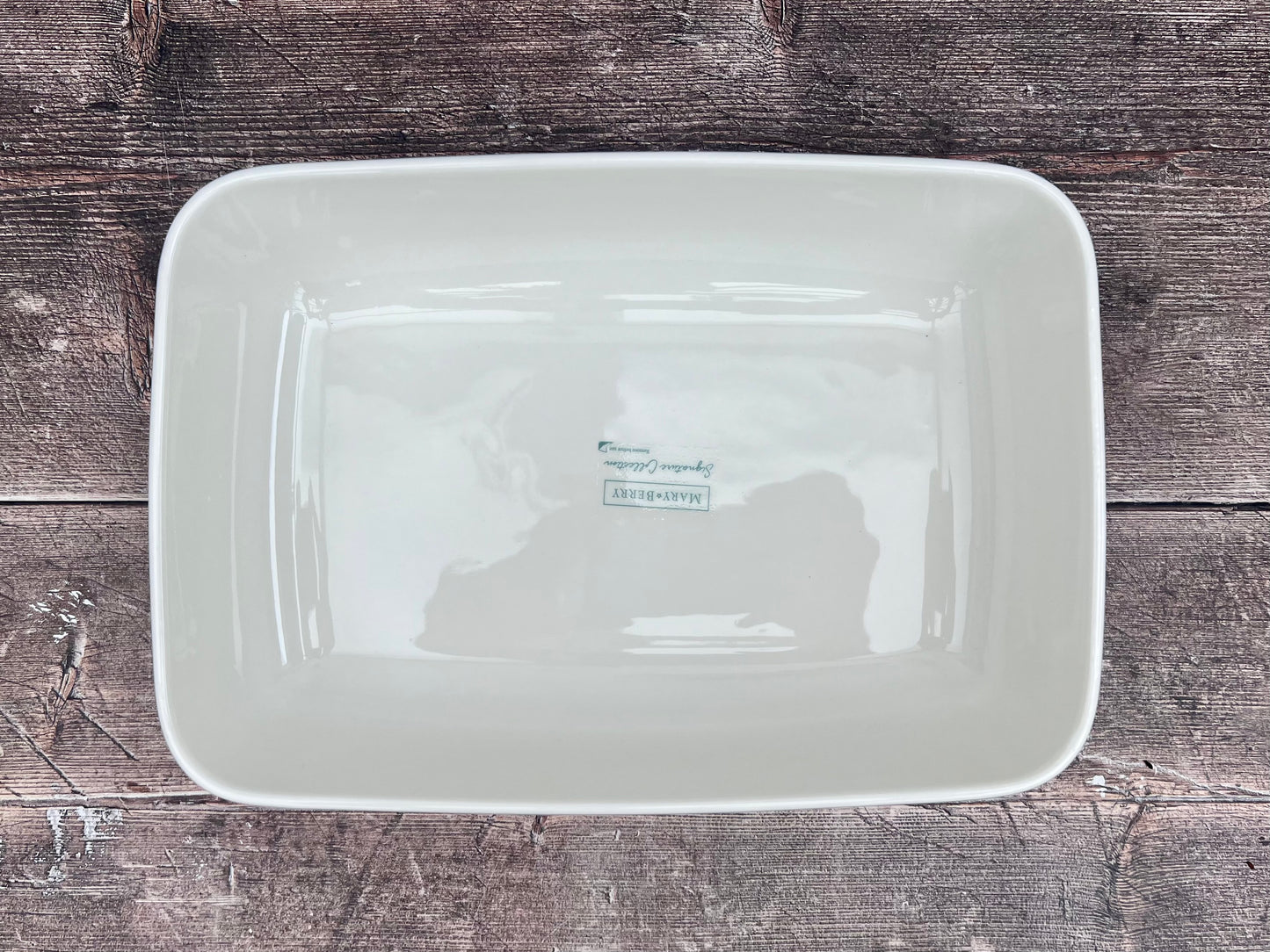 Mary Berry White Medium Rectangular Baking Dish, 26.5cm