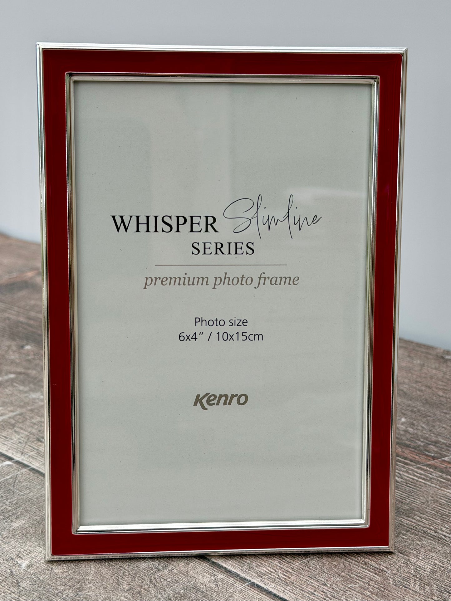 Slimline Red Border Photo Frame, 4’ x 6’