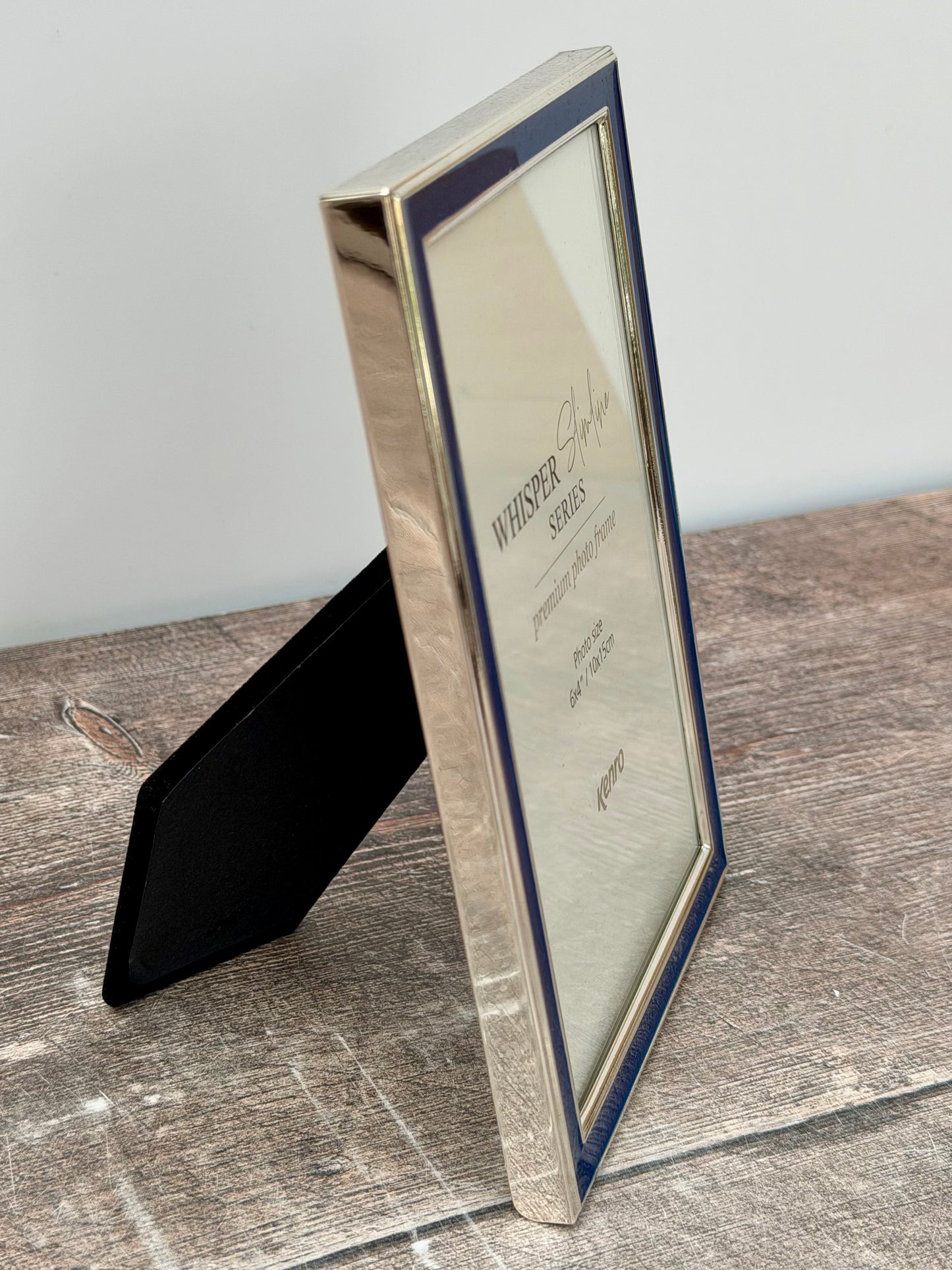 Slimline Blue Border Photo Frame, 4’ x 6’