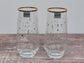 Set of 2 Villeroy & Boch Gold Star Patterned Tumbler Glasses