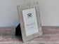 Silver Tone Line Pattern Photo Frame, 4’ x 6’