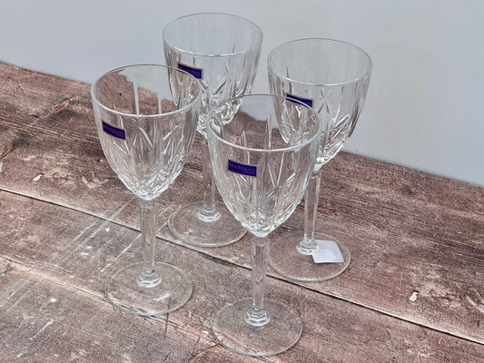 Set of 4 Waterford Sparkle Wine Glasses