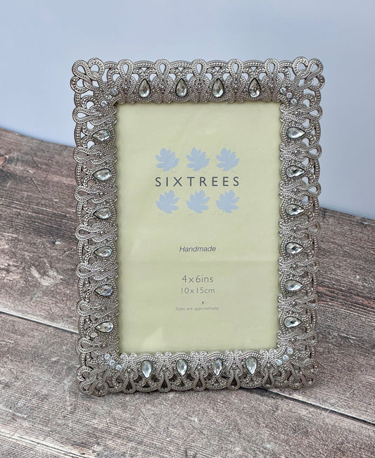 Sixtrees Ornate Jewel Diana Photo Frame, 4’ x 6’