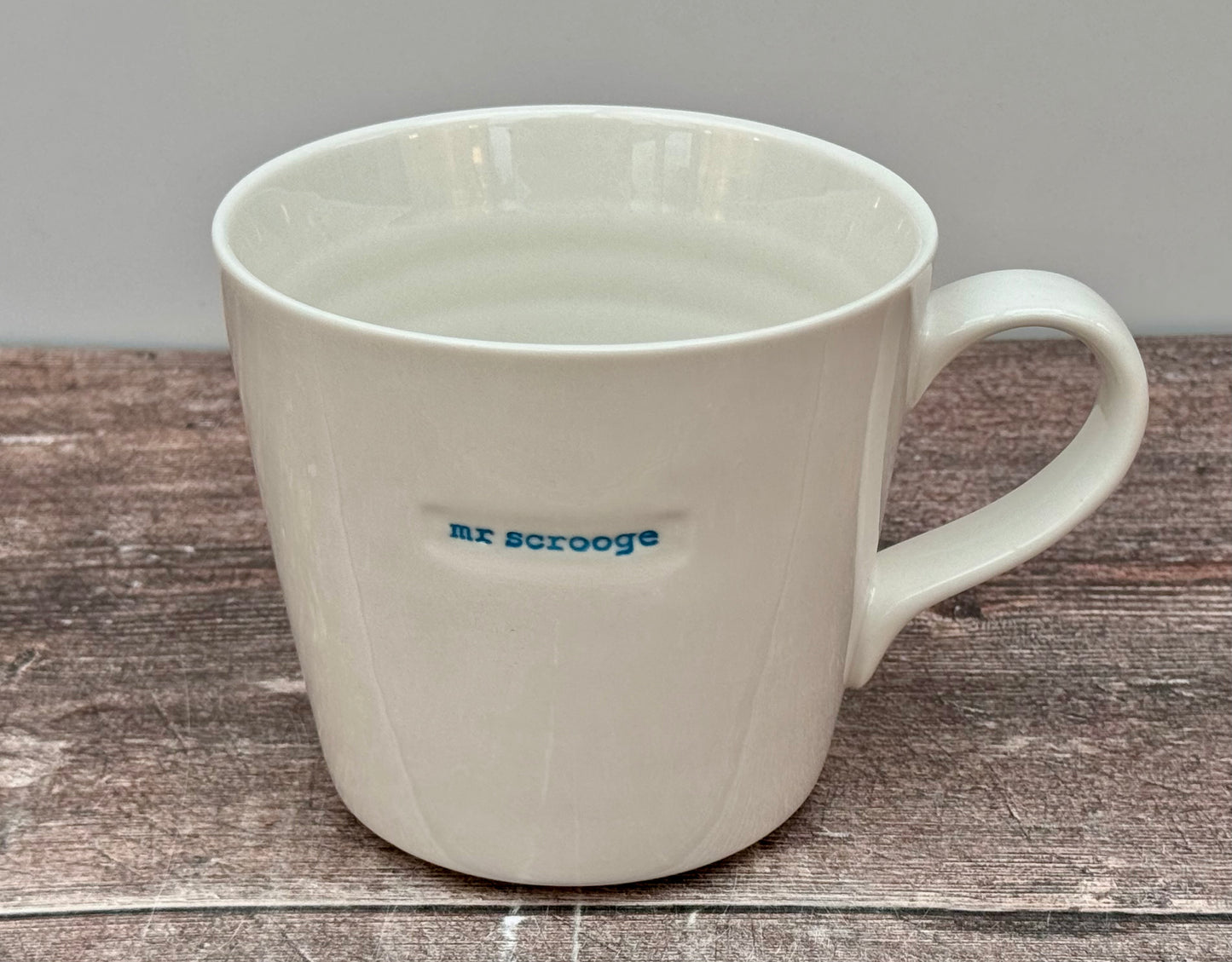 White ‘mr scrooge’ Mug