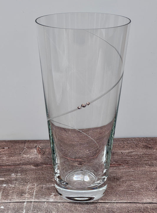 Portmeirion Auris Conical Vase with Sparkle