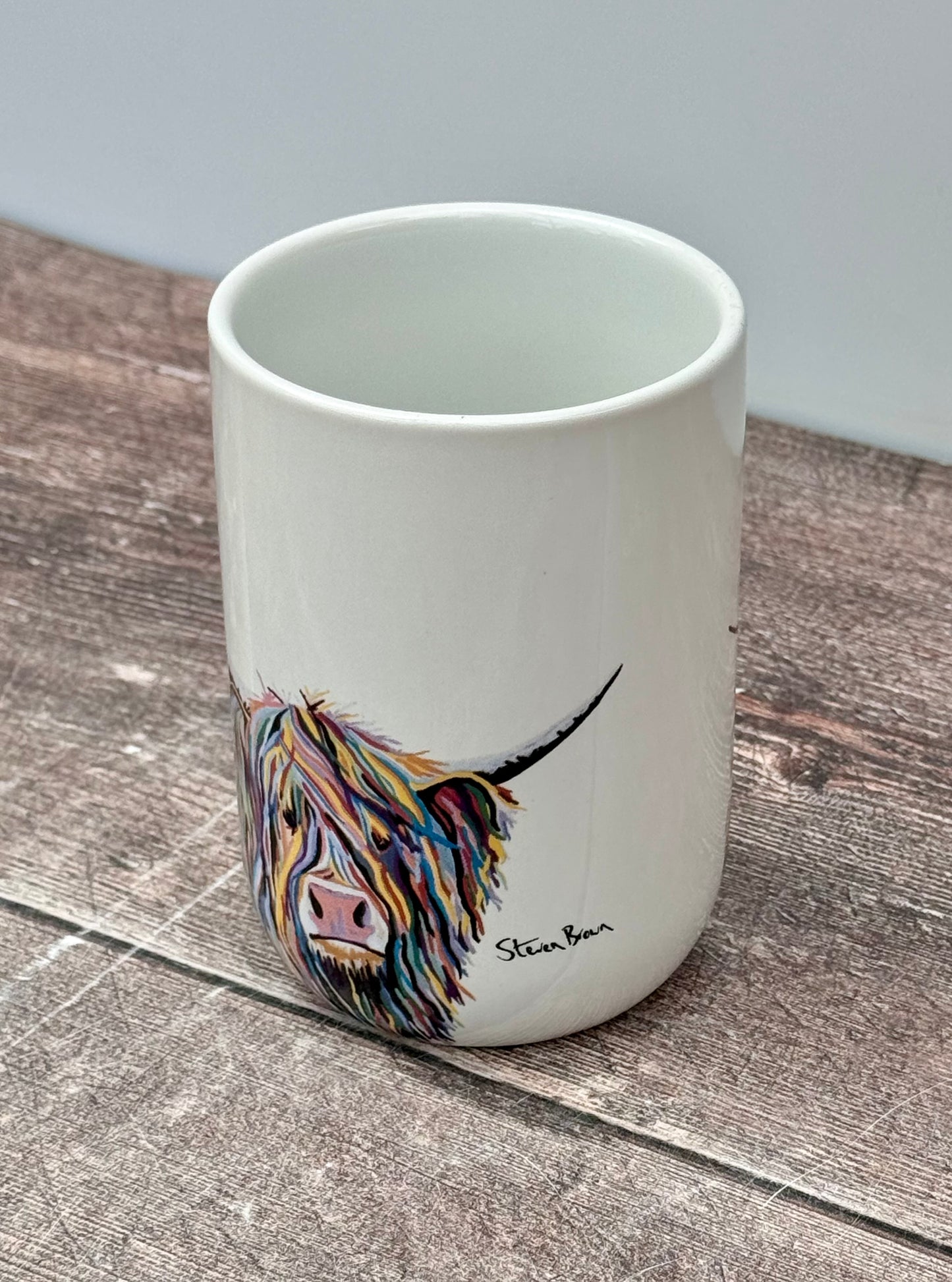 Highland Cow Design Toothbrush Holder