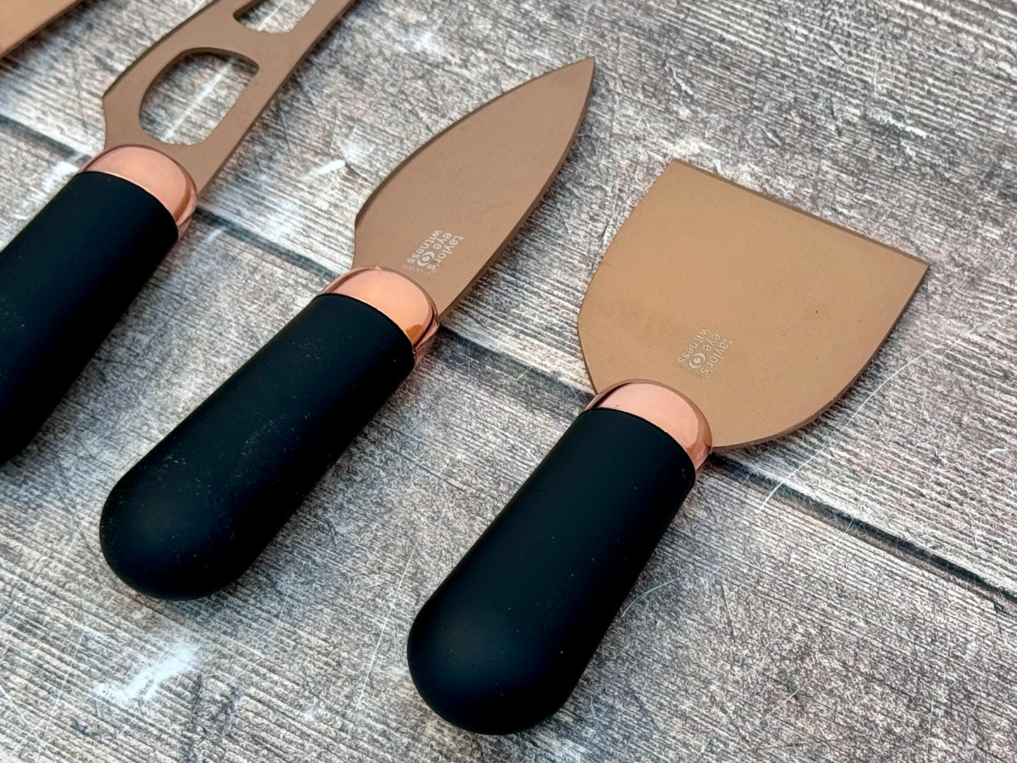 Taylor’s Eye Witness Rose Gold Cheese Knife Set